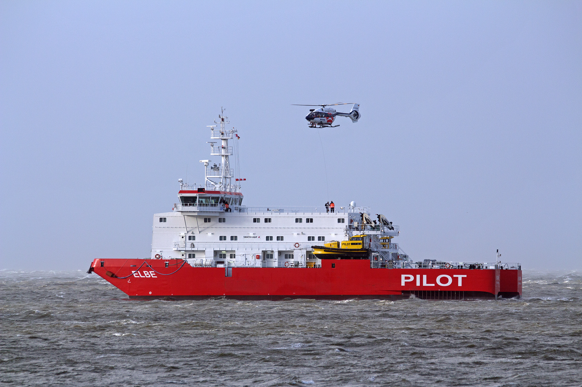 Elbe w helicopter